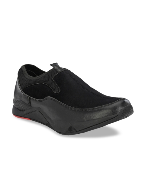 

Sir Corbett Men Black Slip-On Sneakers