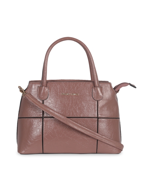 

David Jones Brown Solid Satchel Bag