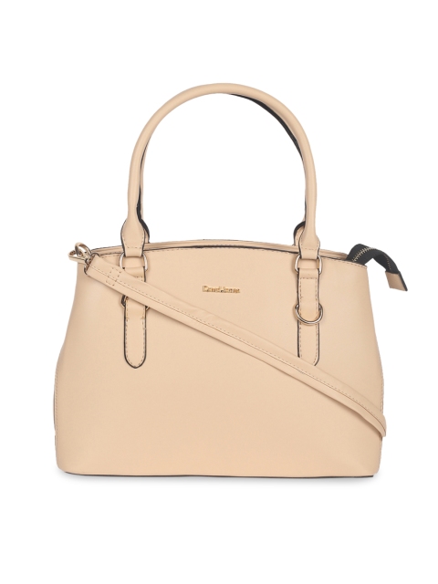 

David Jones Beige Solid Shoulder Bag
