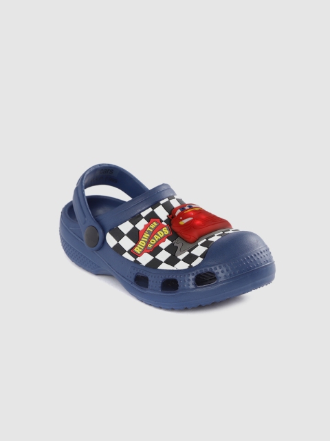 

YK Boys Navy Blue & Red Disney Cars Patterned LED Clogs