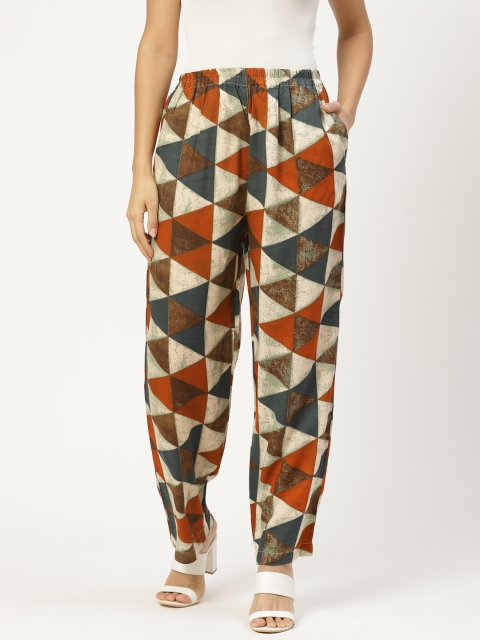 

shiloh Women Multi color Printed Straight Palazzos