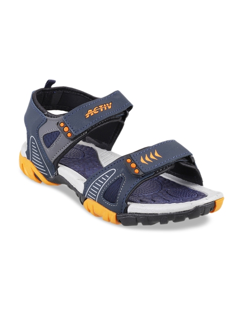 

WALKWAY Men Blue & Orange Comfort Sandals