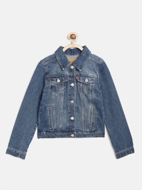 

Levis Girls Blue Washed Denim Jacket