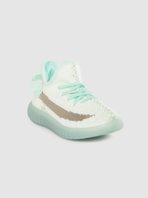 

Hoppipola Girls Mint Green Woven Design Sneakers