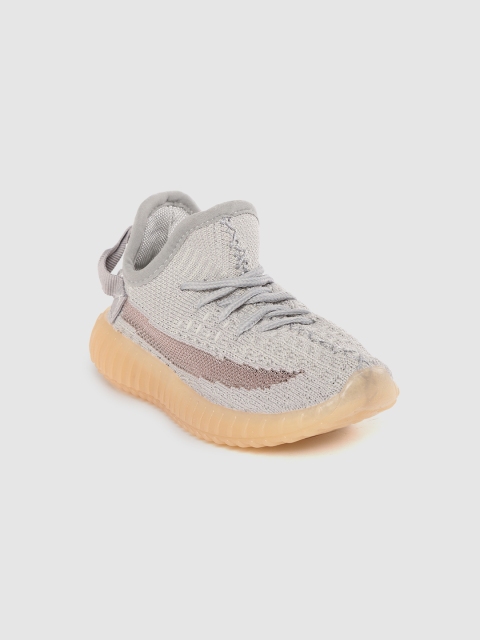 

Hoppipola Girls Grey Woven Design Sneakers