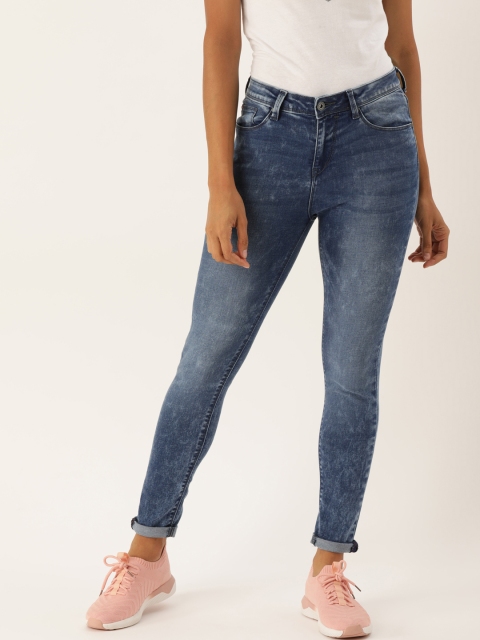 

Lee Cooper Women Blue Saunders Super Skinny Fit High-Rise Clean Look Stretchable Jeans