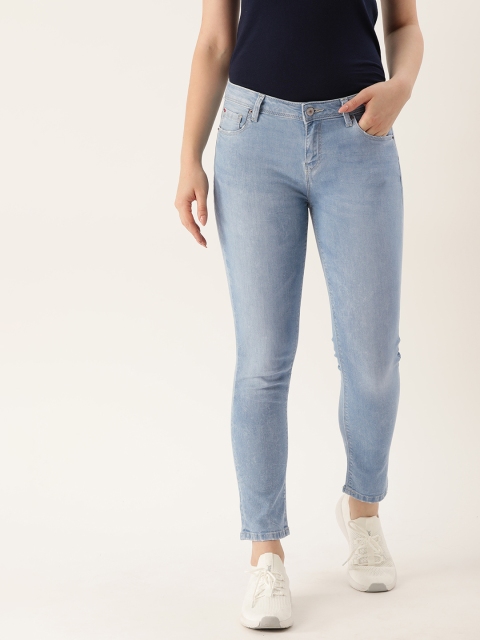 

Lee Cooper Women Blue Slim Fit Mid-Rise Clean Look Stretchable Jeans
