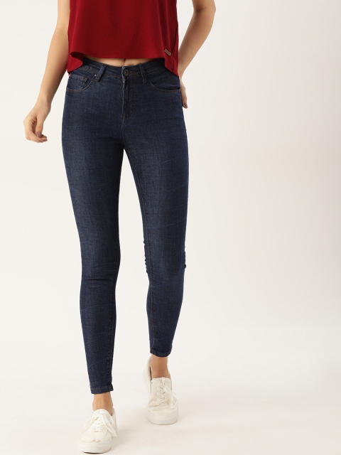 

Lee Cooper Women Navy Blue Super Skinny Fit High-Rise Clean Look Stretchable Jeans