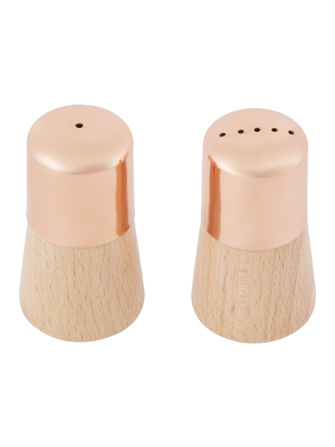 

SONG BIRD Beige & Copper Set of 2 Salt & Pepper Shakers