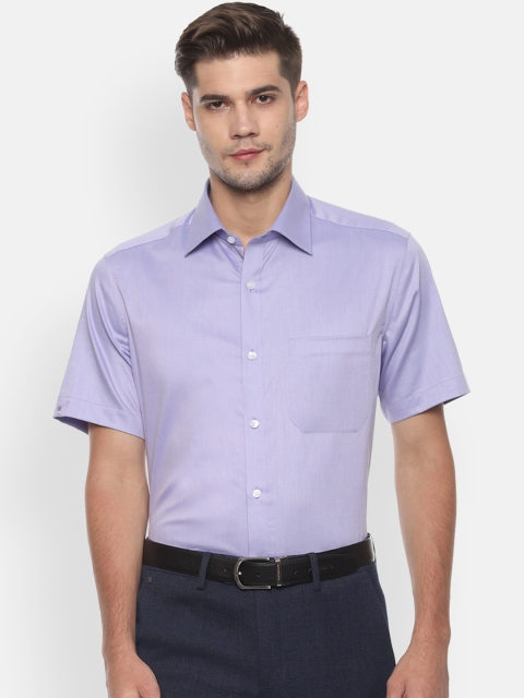 

Louis Philippe Men Blue Solid Formal Shirt