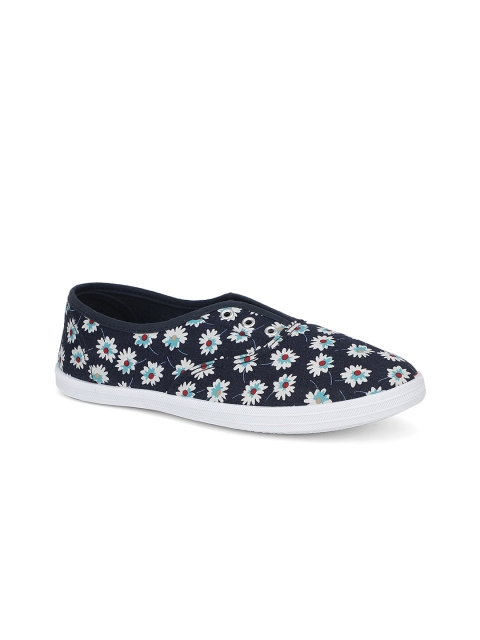 

Khadims Women Navy Blue Slip-On Sneakers
