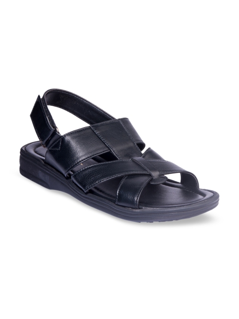 

Khadims Men Black Comfort Sandals