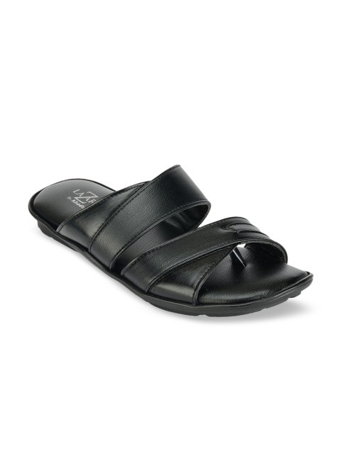 

Khadims Men Black Comfort Sandals