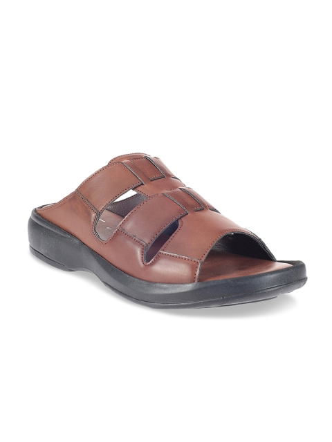 

Khadims Men Brown Comfort Sandals