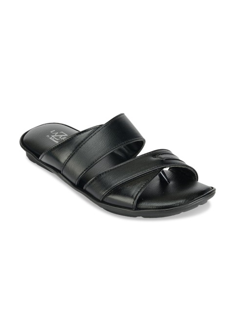 

Khadims Men Black Comfort Sandals