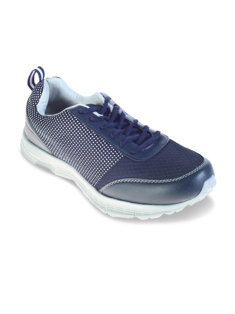 

Khadims Men Navy Blue Woven Design Sneakers