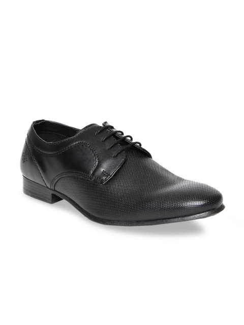 

Bond Street By Red Tape Men Black Textured Formal Derbys