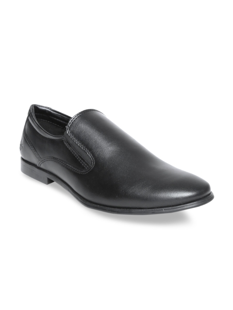 

Bond Street By Red Tape Men Black Solid Formal Slip-Ons