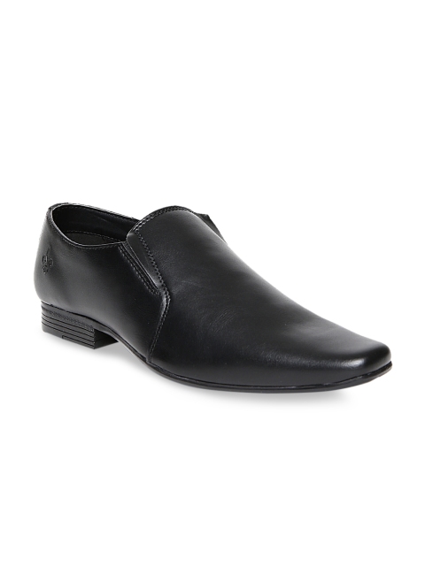 

Bond Street By Red Tape Men Black Solid Formal Slip-Ons