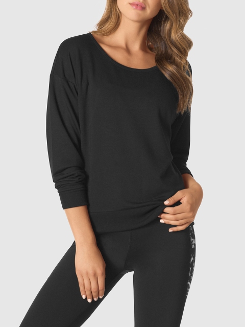 

La Senza Women Black Solid Sexy Lounge Pullover