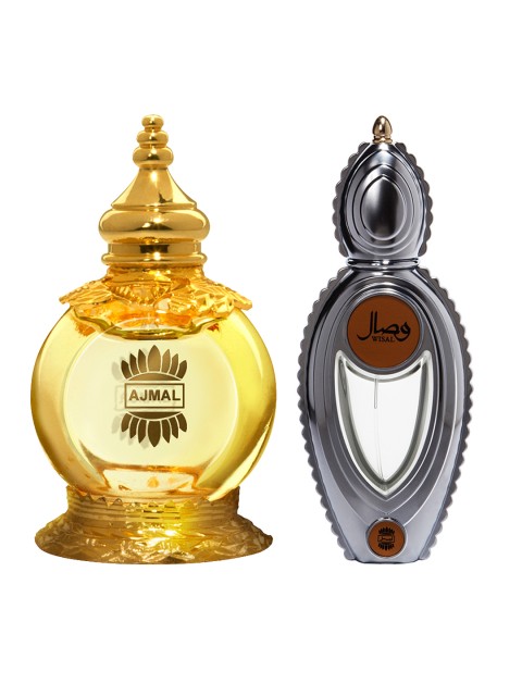 

Ajmal Women Set of EDP & Perfume, Gold