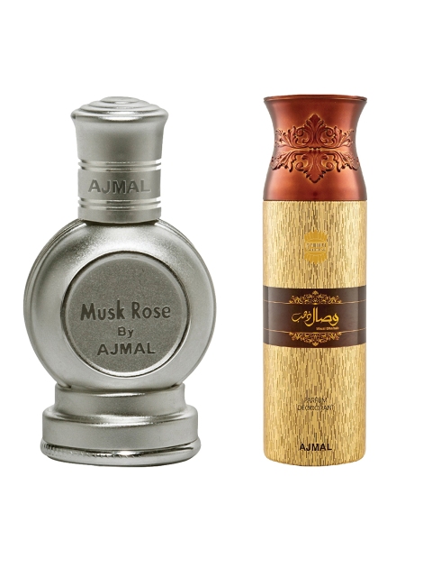 

Ajmal Unisex Set of Perfume & Deodorant, Silver