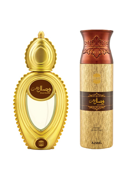 

Ajmal Men Set of 2 Wisal Dhahab EDP 50ml & Deodorant 200ml, Brown