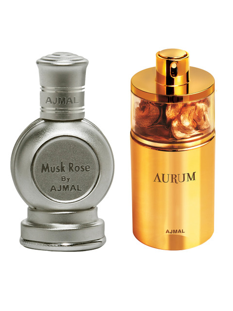 

Ajmal Women Set of EDP & Perfume, Gold