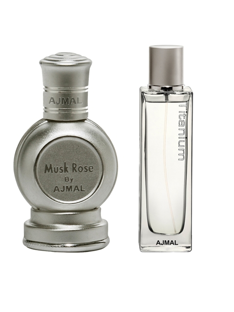 

Ajmal Men Set of EDP & Perfume, Silver