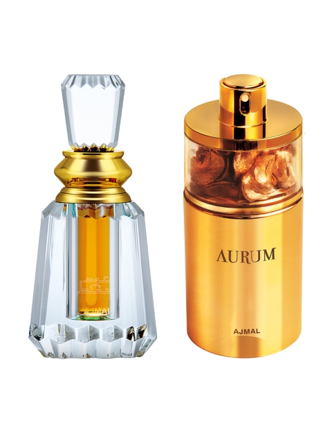 

Ajmal Women Set of EDP & Perfume, Gold