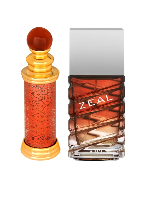 

Ajmal Set of Men Zeal EDP Spicy & Unisex Classic Oud Concentrated, Orange