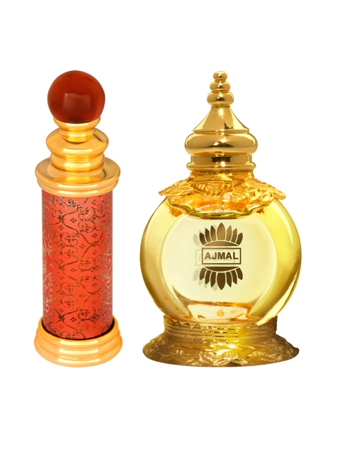 

Ajmal Unisex Set Of 2 Mukhallat Al Wafa 12ML & Classic Oud 10ML Free from Alcohol Attar, Orange