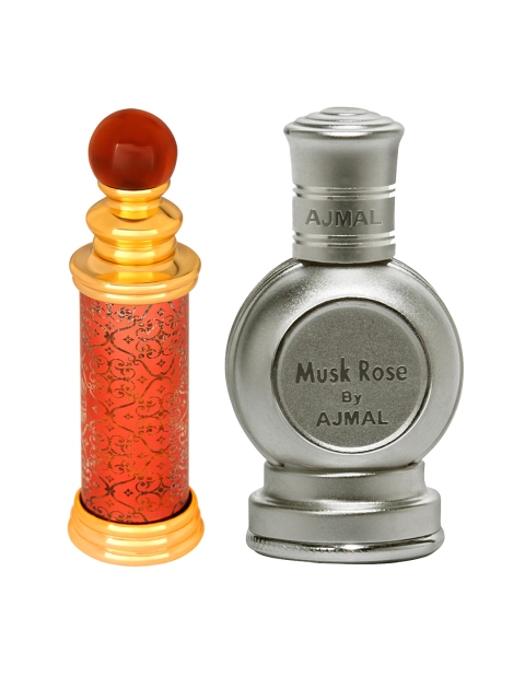 

Ajmal Unisex Set Of 2 Classic Oud 10ML & Musk Rose CP 12ML Free from Alcohol Attar, Orange