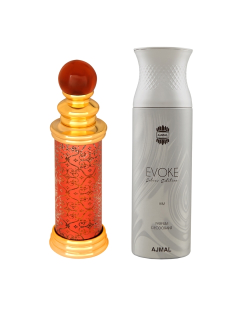 

Ajmal Set Of Perfume & Deodorant, Orange