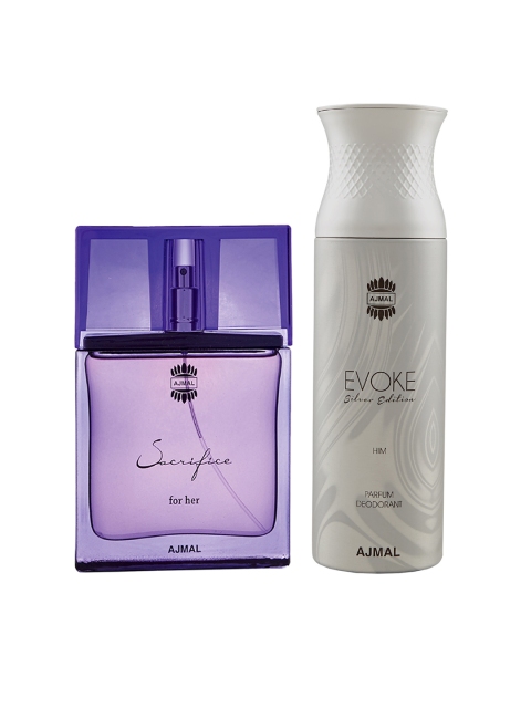 

Ajmal Set Of Perfume & Deodorant, Purple