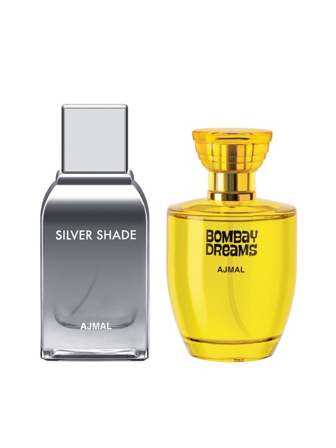 

Ajmal Unisex Set of 2 Bombay Dreams & Silver Shade EDP Perfume Scent for Skin 100ML each