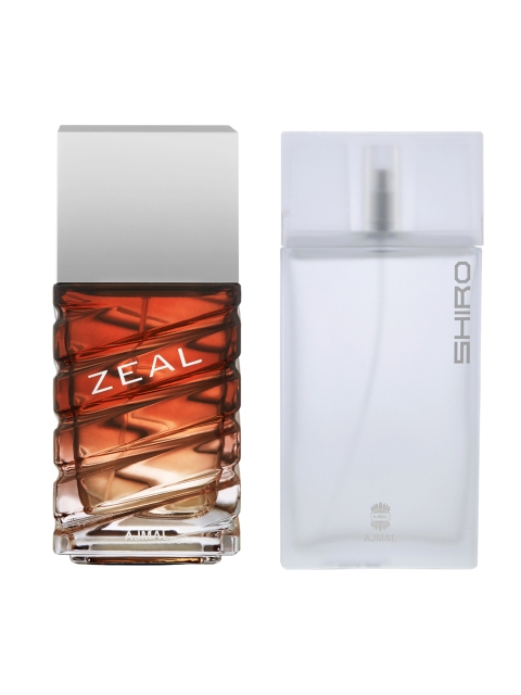 

Ajmal Men Set Of 2 Zeal 100ML EDP & Shiro EDP 90ML, White