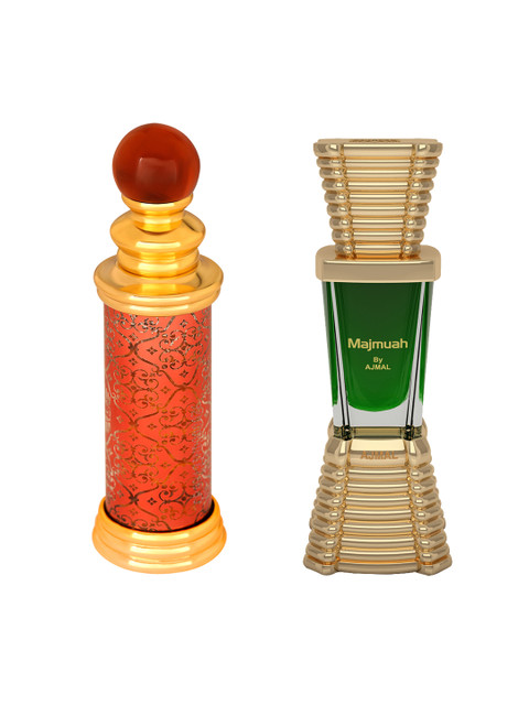 

Ajmal Unisex Set Of 2 Majmua & Classic Oud CP Attar Free from Alcohol 10ML each, Orange