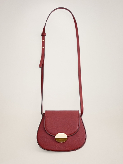 

MANGO Red Solid Sling Bag
