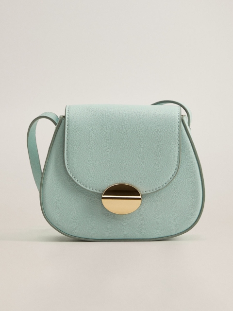 

MANGO Blue Solid Sling Bag