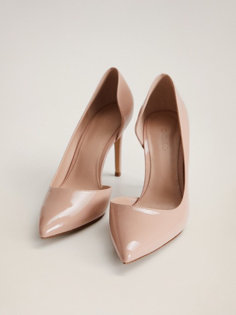 

MANGO Women Nude-Coloured Solid Pumps
