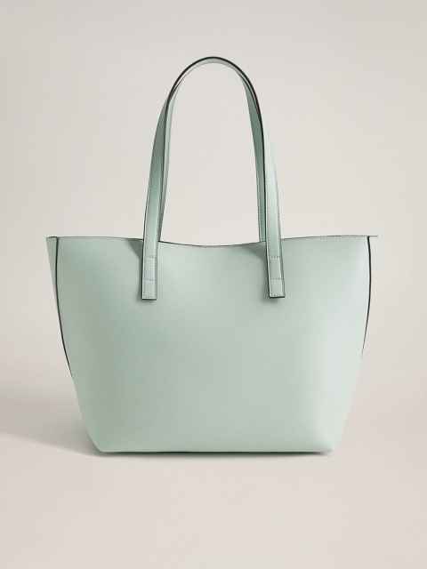 

MANGO Green Solid Shoulder Bag