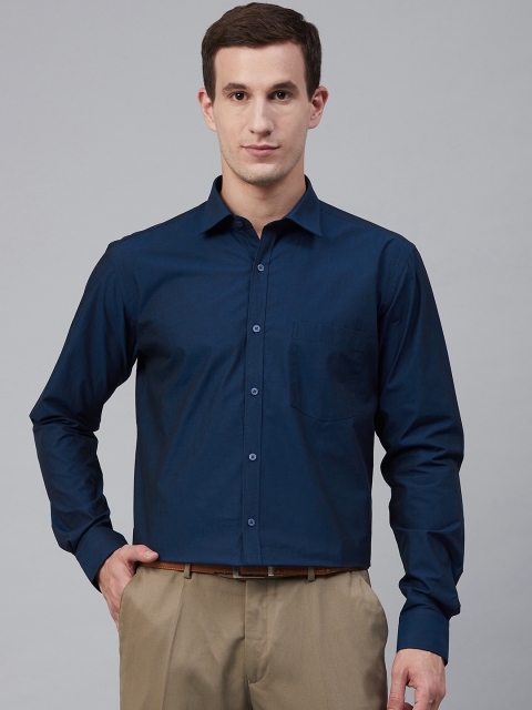 

Park Avenue Men Navy Blue Slim Fit Solid Formal Shirt