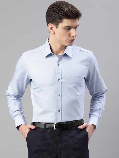 

Raymond Men Blue Contemporary Fit Solid Formal Shirt