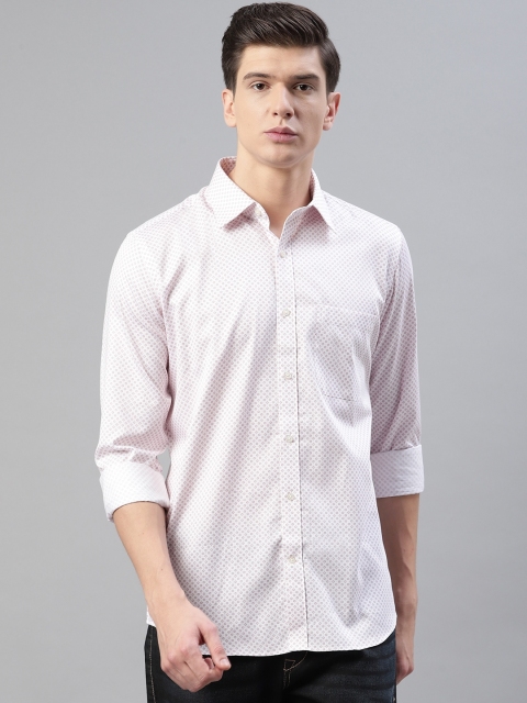 

Raymond Men White & Red Contemporary Regular Fit Printed Casual Shirt