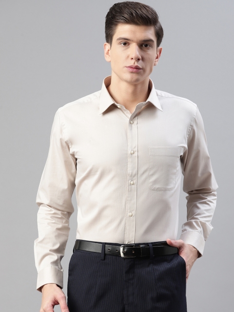 

Raymond Men Off-White Regular Fit Self-Design Formal Shirt