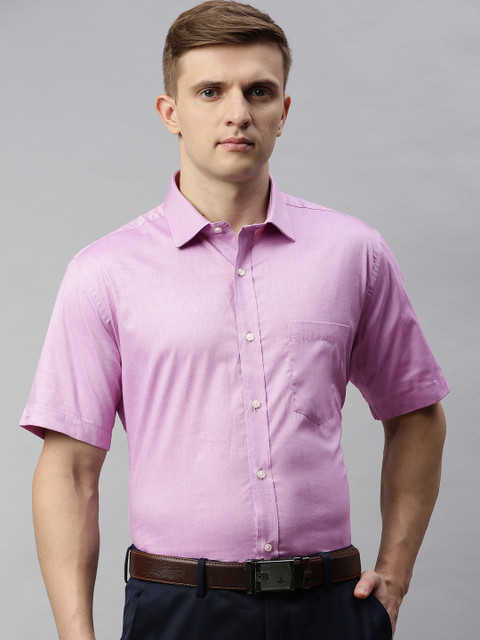 

Park Avenue Men Violet Regular Fit Solid Casual Shirt
