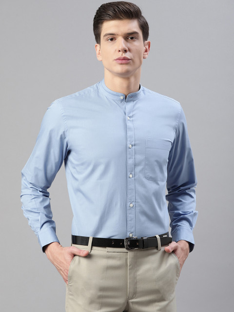 

Raymond Men Blue Regular Fit Solid Formal Shirt