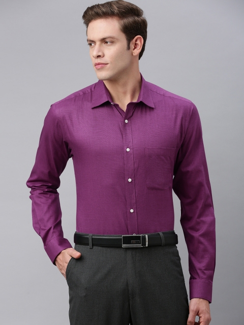 

Raymond Men Purple Slim Fit Solid Formal Shirt