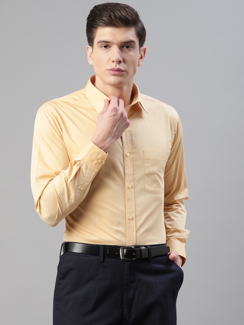 

Raymond Men Yellow Slim Fit Solid Formal Shirt